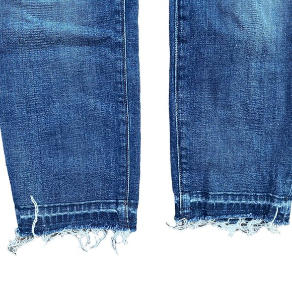 J Brand Ellis Villain Distressed Ripped Women's Denim Jeans with raw hem-size 26 - Picture 5 of 16